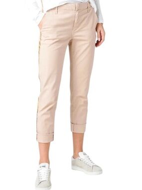Sundry Streetwear Stripe Roll Up Trouser in light Pink Size 27